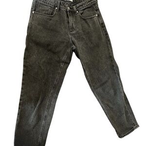 Men's Black Washed Denim Jeans